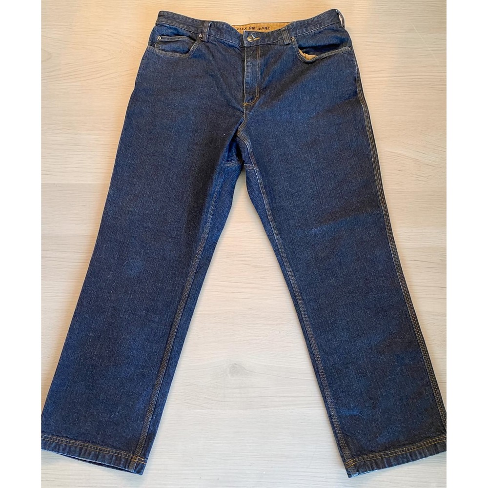 Duluth Trading Co Flex Ball Room Jeans Dark Wash Blue Men's 42x32 NWOT